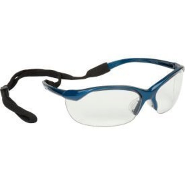 Honeywell North Vapor Safety Glasses - Clear, Metallic Blue 11150900